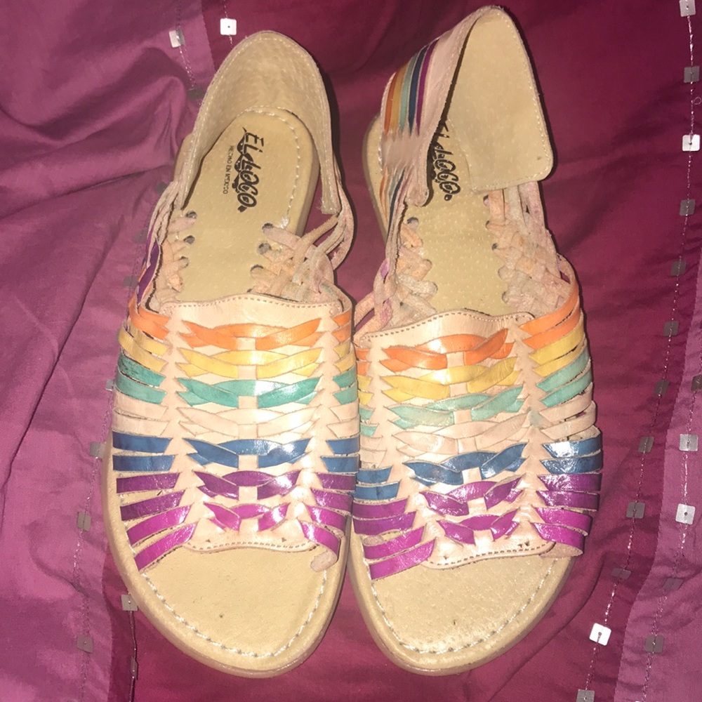 Authentic leather Mexican huaraches